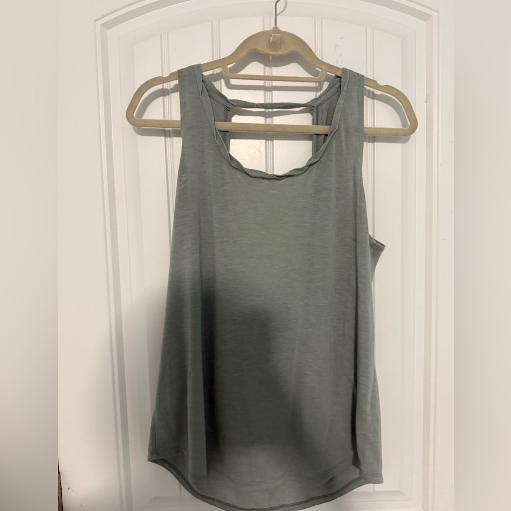 Nike Green Sleeveless Relaxed Tank Top